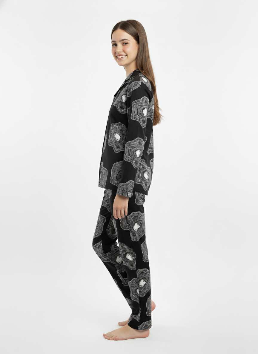 Black Galaxy Print Kids Night Suit β Soft, Stylish & Super Cozy - Image 3