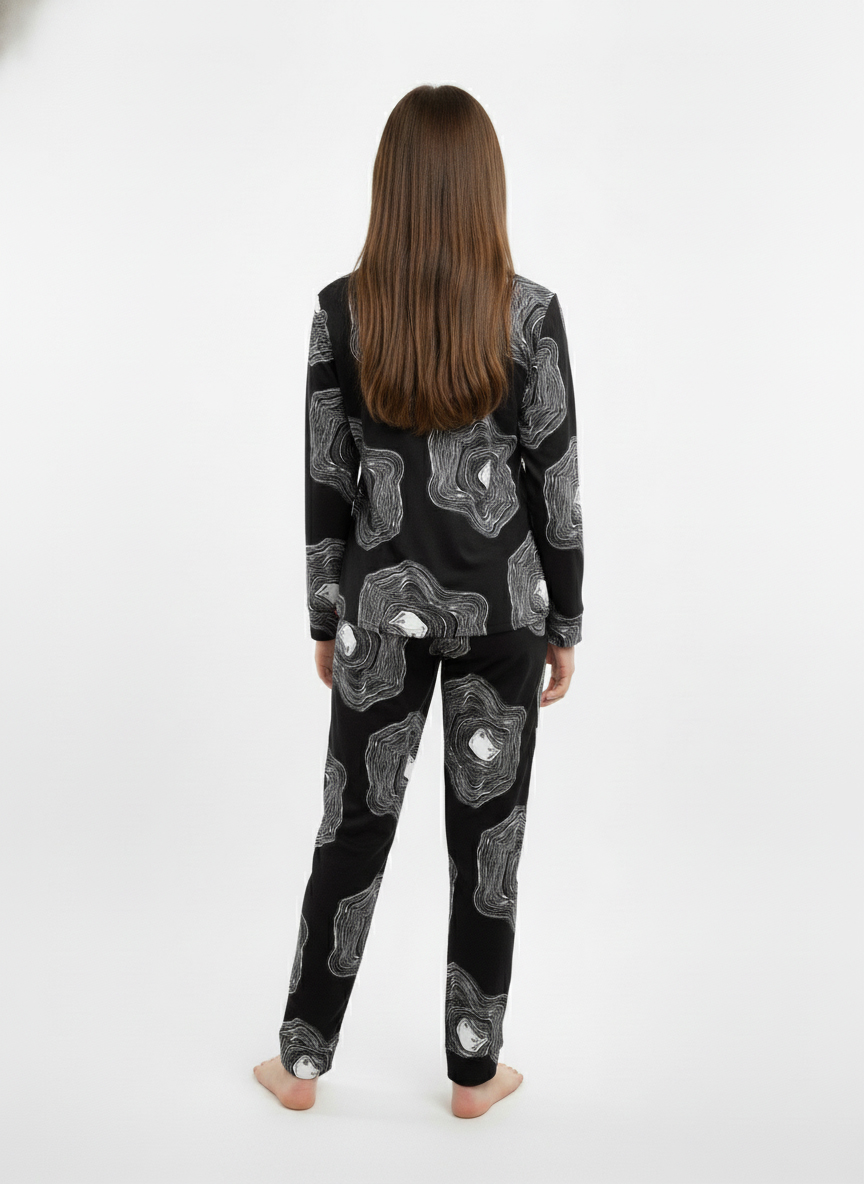 Black Galaxy Print Kids Night Suit β Soft, Stylish & Super Cozy - Image 4